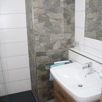 Badezimmer im Gasthof Frankenhöhe